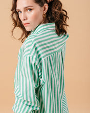 Load image into Gallery viewer, Grace &amp; Mila Montreuil Shirt - Green Stripe
