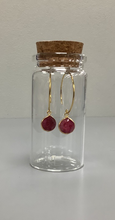 Load image into Gallery viewer, Annabella Moore Ruby In Zoisite Gemstone Earrings in a Bottle