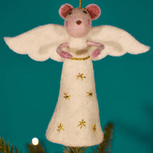 Load image into Gallery viewer, Felt Mouse Angel Tree Topper