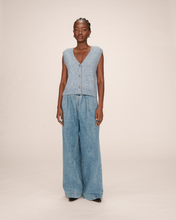Load image into Gallery viewer, Grace & Mila Knitted Waistcoat - Light Blue