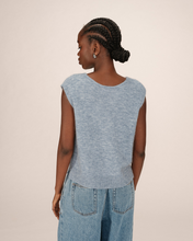 Load image into Gallery viewer, Grace & Mila Knitted Waistcoat - Light Blue