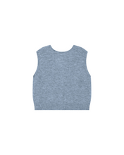 Load image into Gallery viewer, Grace & Mila Knitted Waistcoat - Light Blue