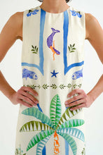 Load image into Gallery viewer, Compañía Fantástica Palm & Mermaid Long Dress