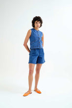 Load image into Gallery viewer, Compañía Fantástica Denim Vest Top