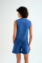 Load image into Gallery viewer, Compañía Fantástica Denim Vest Top