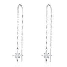 Load image into Gallery viewer, Scream Pretty Starburst Threader Earrings (comes in Gold Plated or Silver Plated)
