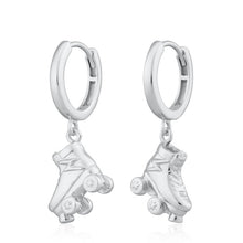 Load image into Gallery viewer, Scream Pretty Roller Skate Hoop Earrings (comes in Gold Plated or Silver Plated)