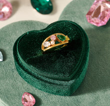 Load image into Gallery viewer, Amelia Scott Sofia Cluster Flamingo CZ Ring - Gold