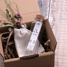 Load image into Gallery viewer, Attic Creations Message Bottle Earrings - ‘Over The Moon For You’