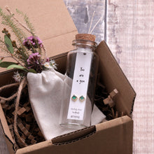 Load image into Gallery viewer, Attic Creations Message Bottle Earrings - ‘You Are A Gem’ Green
