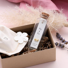 Load image into Gallery viewer, Attic Creations Message Bottle Earrings - ‘Hug Kiss’