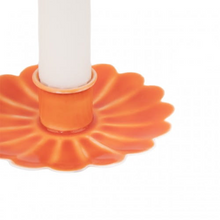 Load image into Gallery viewer, Helio Ferretti Orange Floral Candle Holder

