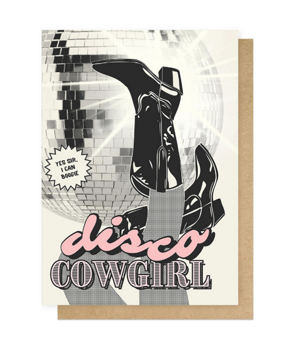 Disco Cowgirl - Greeting Card