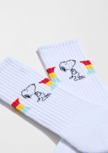 Load image into Gallery viewer, BESOCKS Snoopy Socks - Rainbow