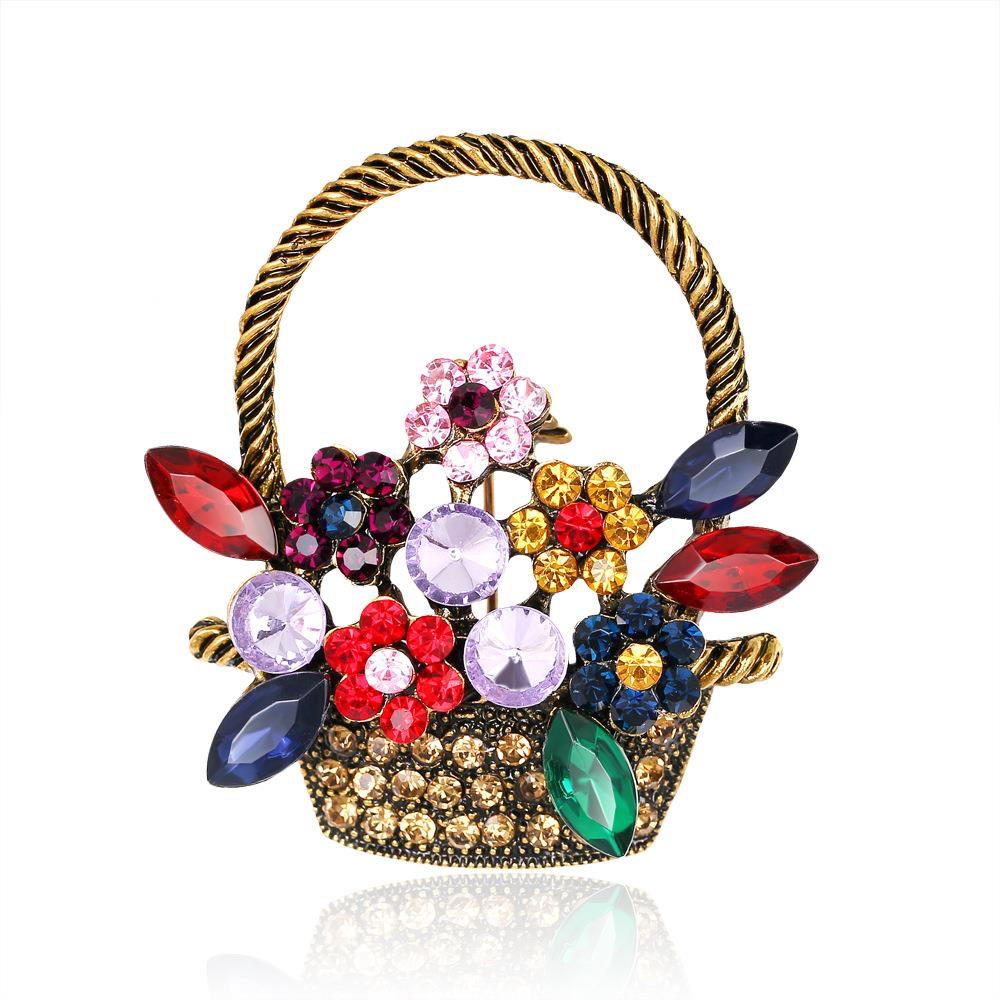 Flower Basket Brooch