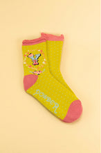 Load image into Gallery viewer, Powder Initial A-Z Bamboo Ankle Socks