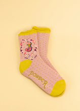 Load image into Gallery viewer, Powder Initial A-Z Bamboo Ankle Socks