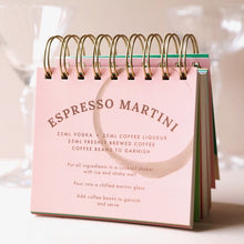 Load image into Gallery viewer, Cocktail Recipe Flip Book