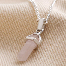 Load image into Gallery viewer, Lisa Angel Crystal Point Pendant Necklace - Silver