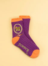 Load image into Gallery viewer, Powder Initial A-Z Bamboo Ankle Socks