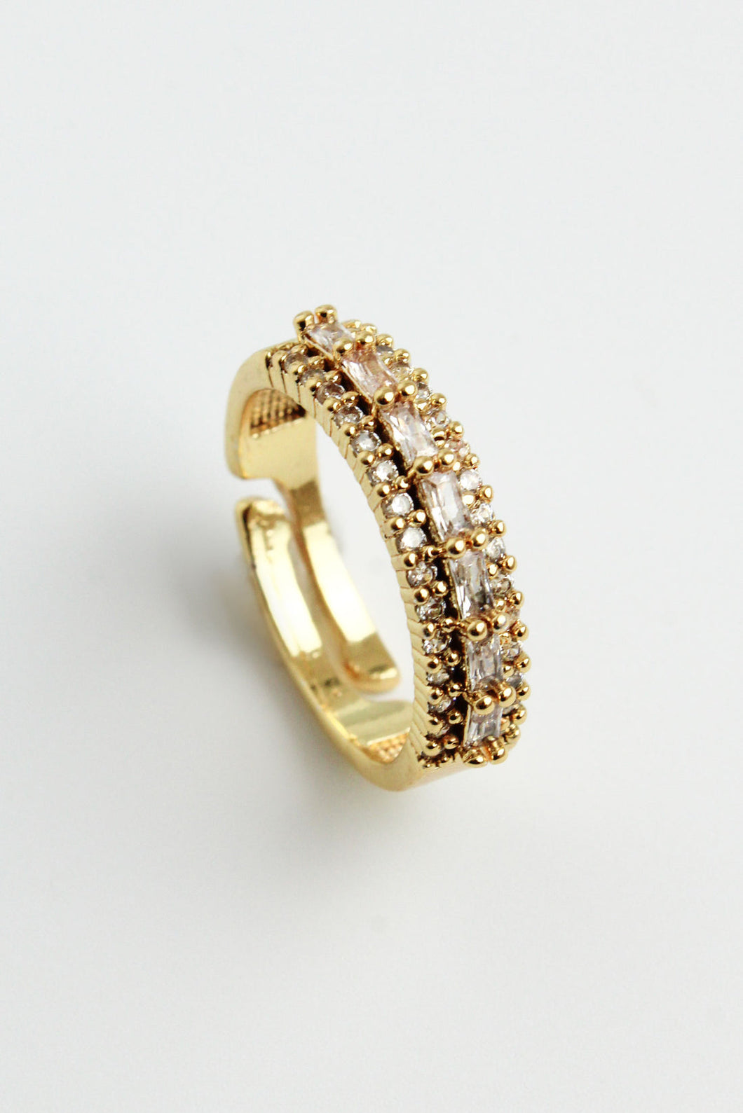 My Doris Gold & Crystal Adjustable Ring