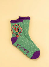 Load image into Gallery viewer, Powder Initial A-Z Bamboo Ankle Socks