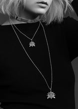 Load image into Gallery viewer, Silver lotus pendant