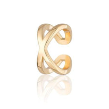 Load image into Gallery viewer, Cross Over Ear Cuff - Silver or Gold