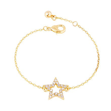 Load image into Gallery viewer, Crystal Star Bracelet Gold
