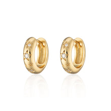 Load image into Gallery viewer, Scream Pretty Celestial Chunky Huggie Hoop Earrings