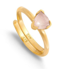 Load image into Gallery viewer, SVP Audie Rose Quartz Adjustable Ring