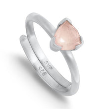 Load image into Gallery viewer, SVP Audie Rose Quartz Adjustable Ring