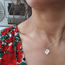 Load image into Gallery viewer, Scream Pretty Mix Tape Necklace Silver