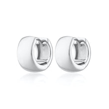 Load image into Gallery viewer, Sterling silver Super Chunk Huggie Hoop Earrings