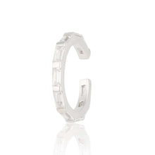 Load image into Gallery viewer, Baguette Single Ear Cuff - Silver or Gold