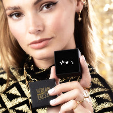 Load image into Gallery viewer, Sterling silver Heartbeat Set of 3 Single Stud Earrings