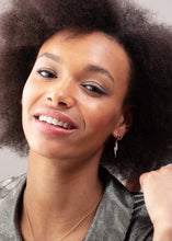 Load image into Gallery viewer, Gold plated Lightning Hoop Earrings