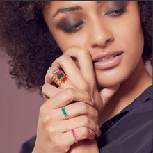 Load image into Gallery viewer, SVP Siren Nirvana Large Orange Quartz Adjustable Ring