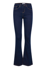 Load image into Gallery viewer, B Young Lola Luni Flare Jean - Darkest Blue