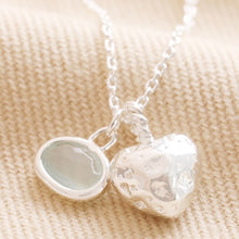 Load image into Gallery viewer, Lisa Angel Heart & Moonstone Pendant Necklace - Gold & Silver