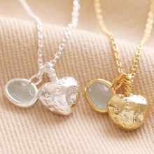Load image into Gallery viewer, Lisa Angel Heart & Moonstone Pendant Necklace - Gold & Silver