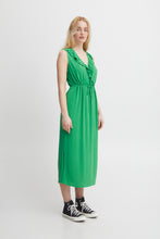Load image into Gallery viewer, ICHI Frill Neck Long Dress - 2 Colours