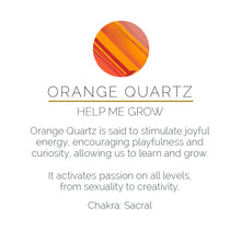 Load image into Gallery viewer, SVP Siren Nirvana Large Orange Quartz Adjustable Ring