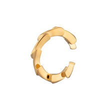 Load image into Gallery viewer, Silver zig zag lightning ear cuff.