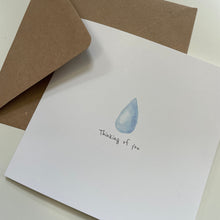 Load image into Gallery viewer, Lil Wabbit Tear Drop Thinking of You Card