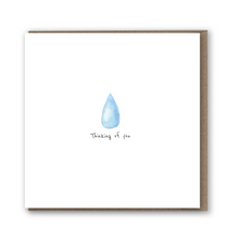 Load image into Gallery viewer, Lil Wabbit Tear Drop Thinking of You Card