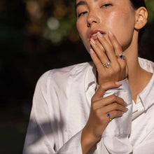 Load image into Gallery viewer, SVP Audie Light Green Chalcedony Adjustable Ring