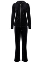 Load image into Gallery viewer, B Young Black Velour Hoodie