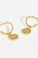 Load image into Gallery viewer, Estella Bartlett Sparkle Smiley Hoop Earrings - Gold Plated