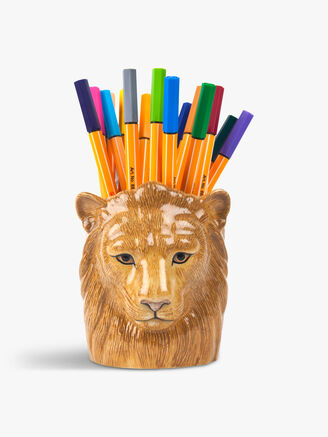 Quail Lion Pencil Pot